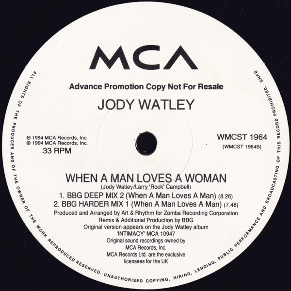 Jody Watley - When A Man Loves A Woman | MCA Records (wmcst 1964) - 3 Jody Watley - When A Man Loves A Woman | MCA Records (wmcst 1964) - 3