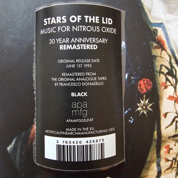 Stars Of The Lid - Music For Nitrous Oxide | Artificial Pine Arch Manufacturing (APAMFG05) - 3 Stars Of The Lid - Music For Nitrous Oxide | Artificial Pine Arch Manufacturing (APAMFG05) - 3