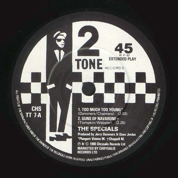 The Specials Featuring Rico Rodriguez - Too Much Too Young | Two-Tone Records (CHS TT 7) - 3 The Specials Featuring Rico Rodriguez - Too Much Too Young | Two-Tone Records (CHS TT 7) - 3