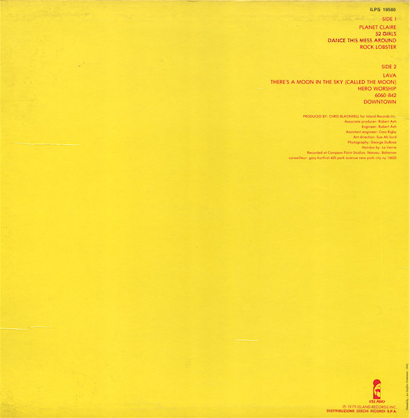 The B-52's - The B-52's | Island Records (ILPS 19580) - 2
