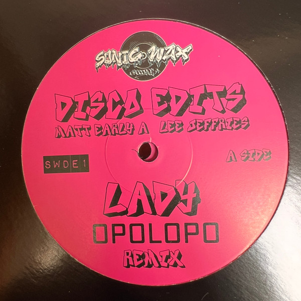 Matt Early & Lee Jeffries - Lady | Sonic Wax Records (SWDE1)