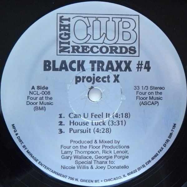 Black Traxx - #4: Project X | Night Club Records (NCL-008) - 3 Black Traxx - #4: Project X | Night Club Records (NCL-008) - 3