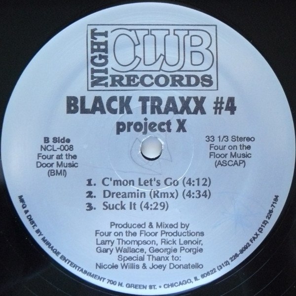 Black Traxx - #4: Project X | Night Club Records (NCL-008) - 4 Black Traxx - #4: Project X | Night Club Records (NCL-008) - 4