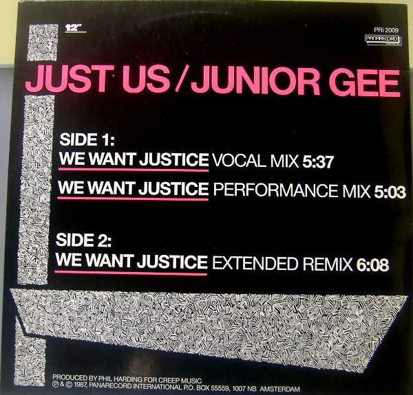 Just Us / Junior Gee - We Want Justice | Panarecord International (PRi 2009) - 2 Just Us / Junior Gee - We Want Justice | Panarecord International (PRi 2009) - 2