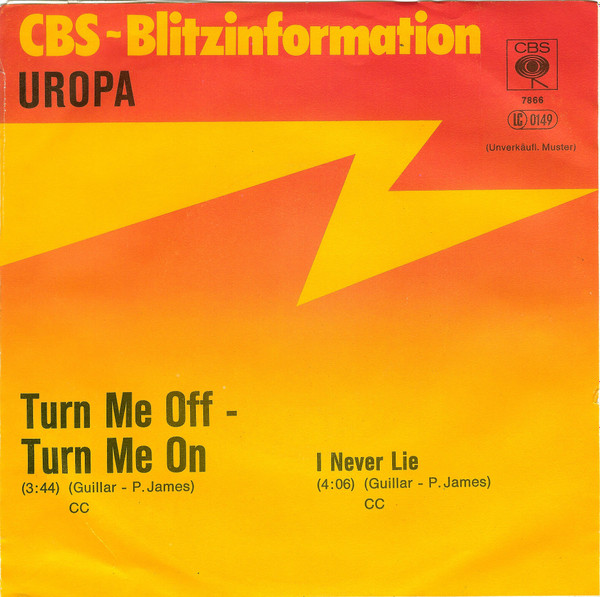 Uropa - Turn Me Off - Turn Me On | CBS (CBS 7866) - 2