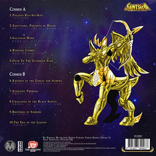 Seiji Yokoyama - Saint Seiya - Knights Of The Zodiac (Music Collection Vol.1) | Microids Records (DV12823) - 2 Seiji Yokoyama - Saint Seiya - Knights Of The Zodiac (Music Collection Vol.1) | Microids Records (DV12823) - 2