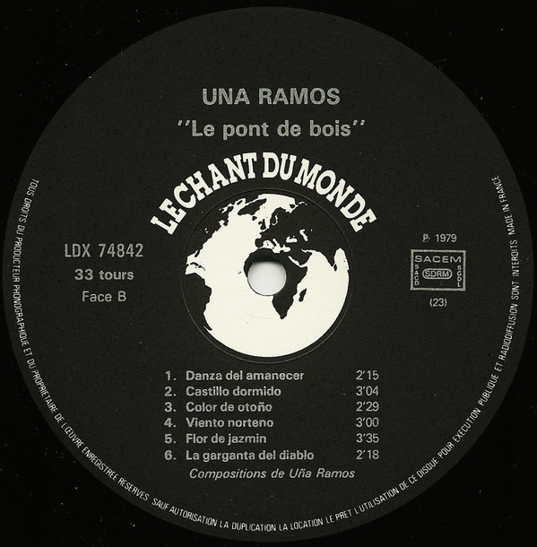Uña Ramos - Le Pont De Bois | Le Chant Du Monde (LDX 74842) - 4
