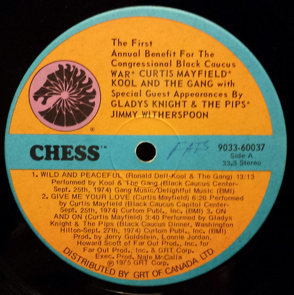 Various - The Black Caucus Concert - The First Annual Benefit Concert For The Congressional Black Caucus | Chess (9033-60037) - 2