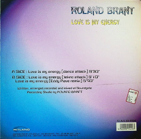 Roland Brant - Love Is My Energy | Edison (ED 9904) - 4 Roland Brant - Love Is My Energy | Edison (ED 9904) - 4