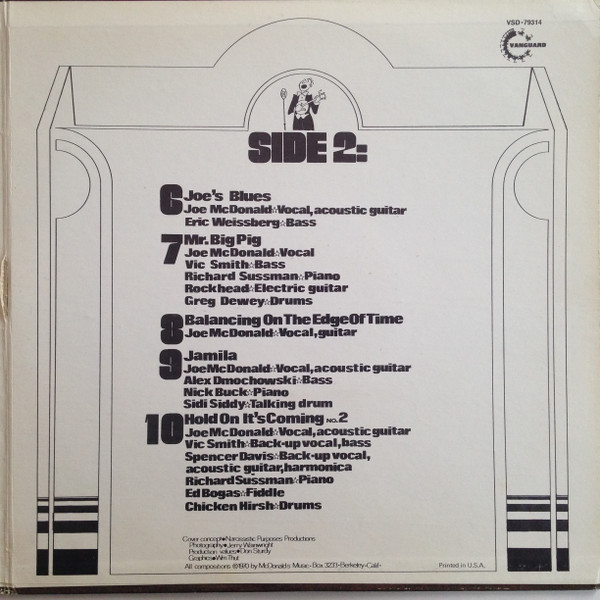 Country Joe McDonald - Hold On, It's Coming | Vanguard (VSD-79314) - 3