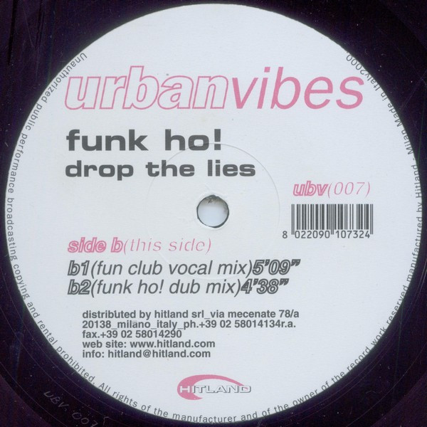 Funk Ho! - Drop The Lies | Urban Vibes (UBV 007) - 2