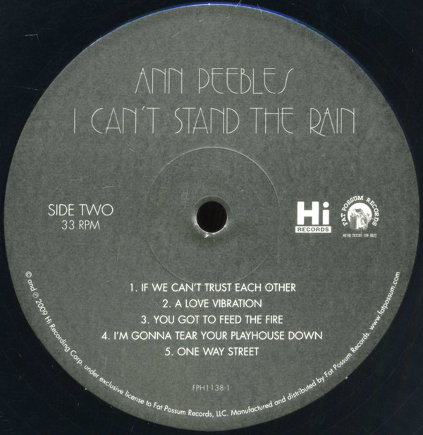 Ann Peebles - I Can’t Stand The Rain | Fat Possum Records (FPH1138-1) - 3