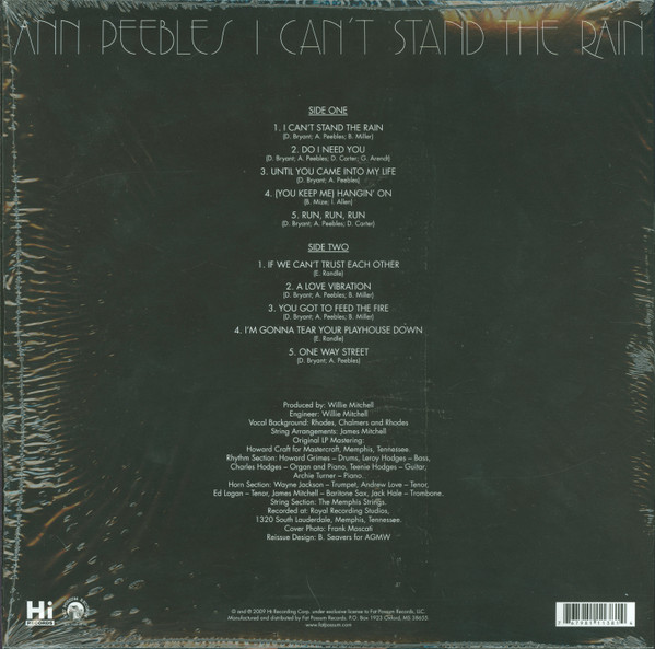 Ann Peebles - I Can’t Stand The Rain | Fat Possum Records (FPH1138-1) - 2