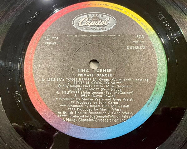Tina Turner - Private Dancer | Capitol Records (2401521) - 2