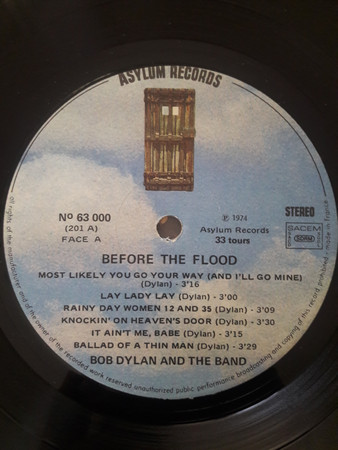 Bob Dylan & The Band - Before The Flood | Asylum Records (63 000) - 4