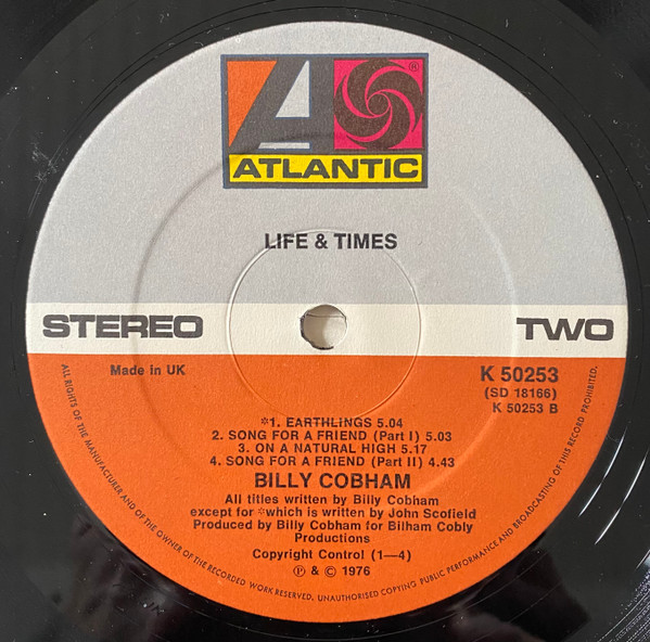 Billy Cobham - Life & Times | Atlantic (K50253) - 4