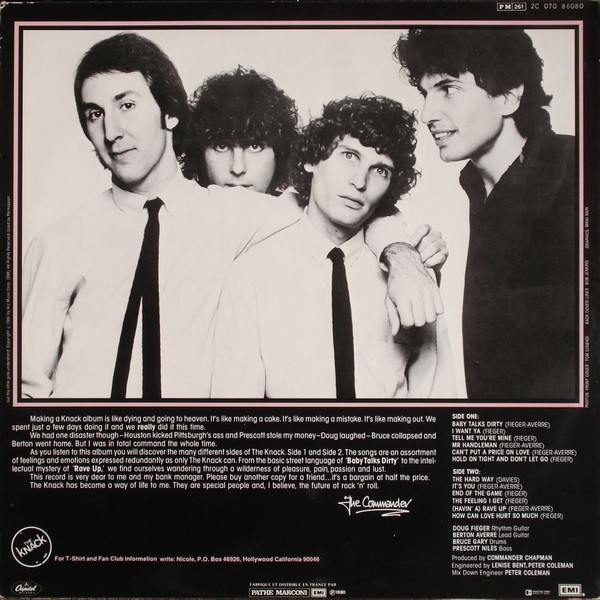 The Knack - ...But The Little Girls Understand | Capitol Records (2C 070 86080) - 2 The Knack - ...But The Little Girls Understand | Capitol Records (2C 070 86080) - 2