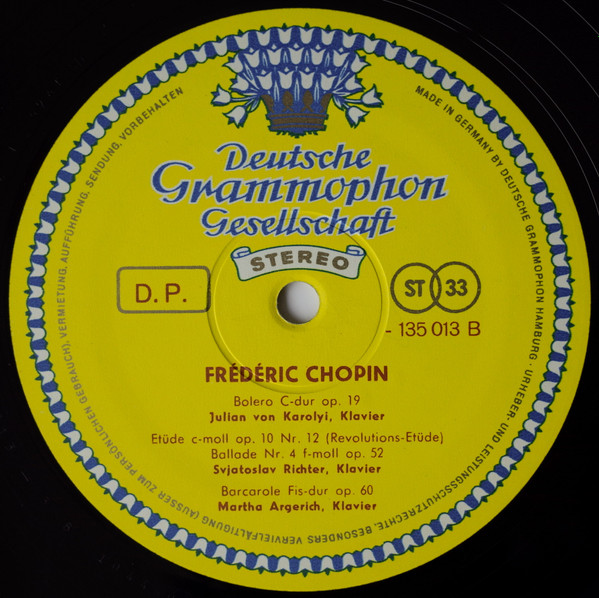 Frédéric Chopin - In Brillanter Interpretation | Deutsche Grammophon (135 013) - 4