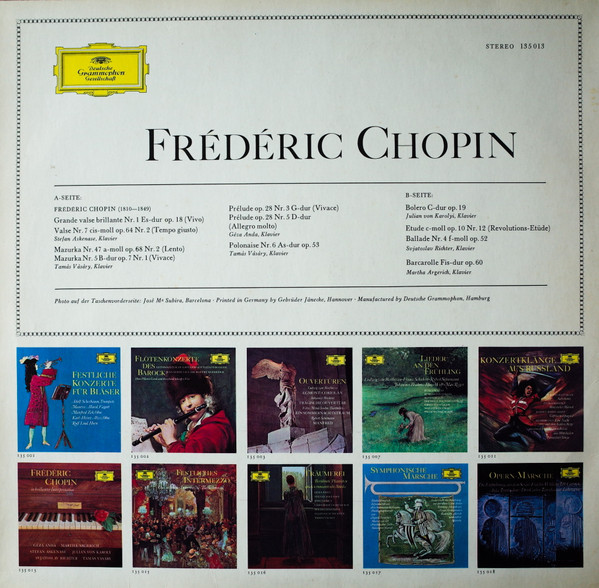 Frédéric Chopin - In Brillanter Interpretation | Deutsche Grammophon (135 013) - 2