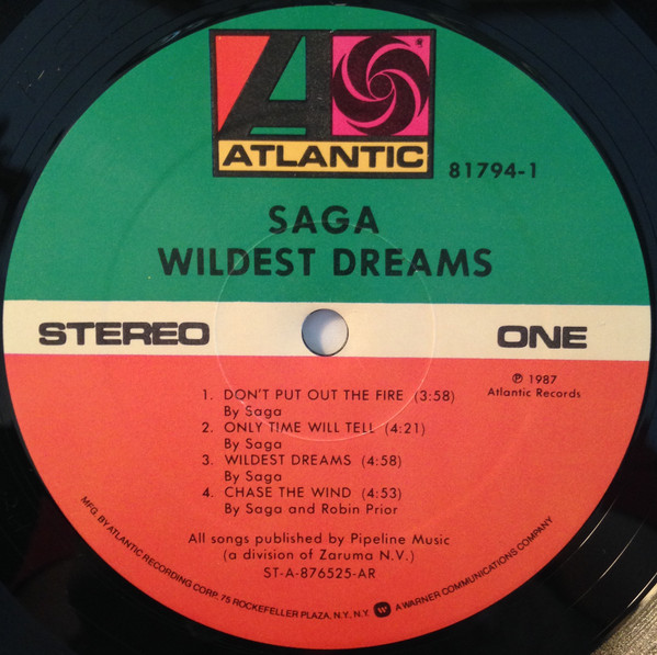 Saga - Wildest Dreams | Atlantic (81794-1) - 3