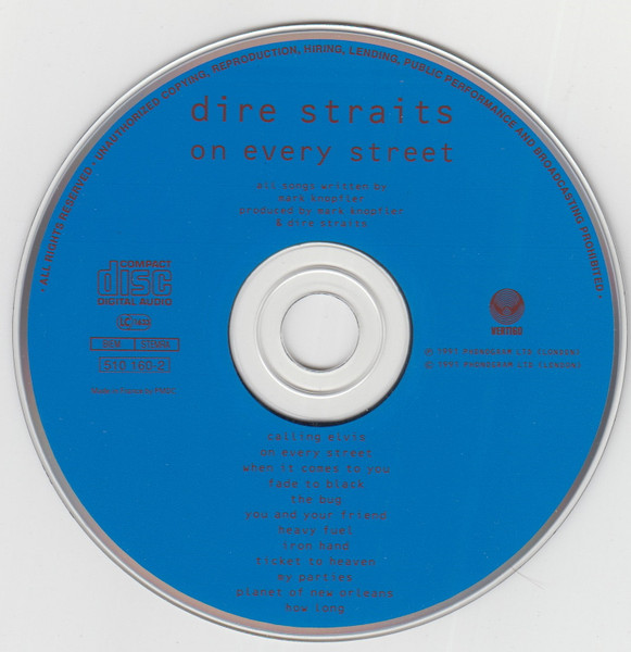Dire Straits - On Every Street | Vertigo (510 160-2) - 3 Dire Straits - On Every Street | Vertigo (510 160-2) - 3