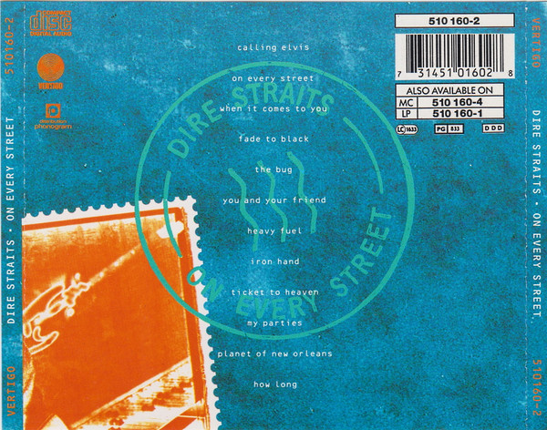 Dire Straits - On Every Street | Vertigo (510 160-2) - 2 Dire Straits - On Every Street | Vertigo (510 160-2) - 2