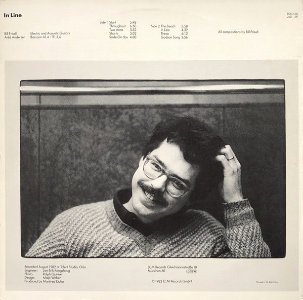 Bill Frisell - In Line | ECM Records (ECM 1241) - 2 Bill Frisell - In Line | ECM Records (ECM 1241) - 2