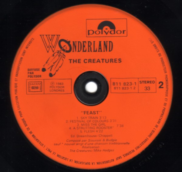 The Creatures - Feast | Polydor (811 823-1) - 3
