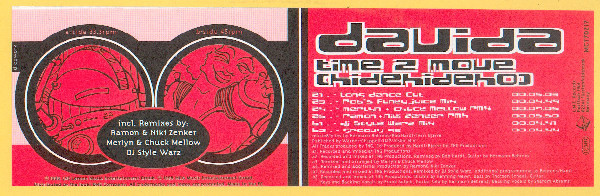 Davida - Time 2 Move (Hide Hide Ho) | L.M.E. Records (MCT 70217) - main Davida - Time 2 Move (Hide Hide Ho) | L.M.E. Records (MCT 70217) - main