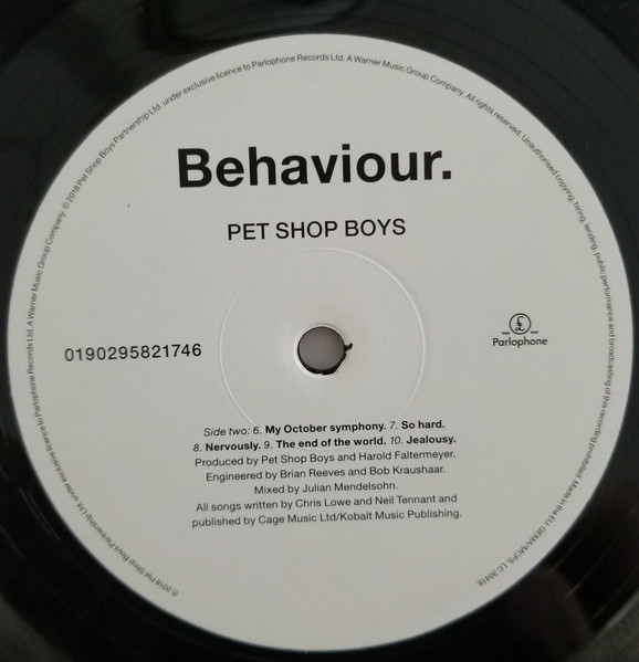 Pet Shop Boys - Behaviour. | Parlophone (0190295821746) - 4