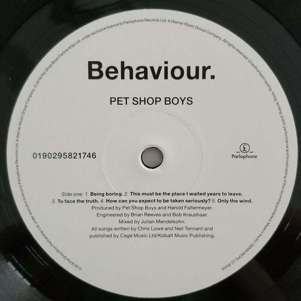 Pet Shop Boys - Behaviour. | Parlophone (0190295821746) - 3