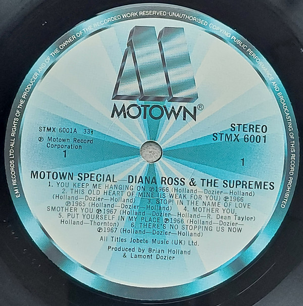The Supremes - Motown Special | Motown (STMX 6001) - 3 The Supremes - Motown Special | Motown (STMX 6001) - 3