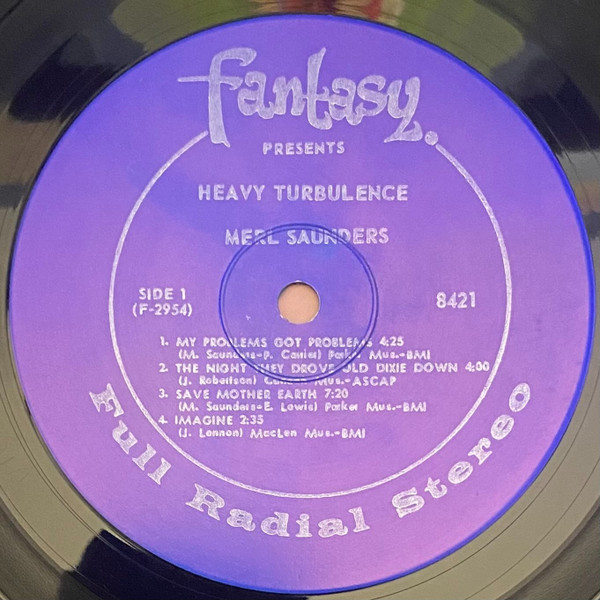 Merl Saunders - Heavy Turbulence | Fantasy (8421) - 4 Merl Saunders - Heavy Turbulence | Fantasy (8421) - 4