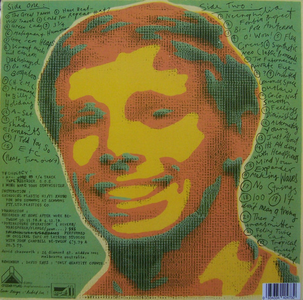David Chesworth - 50 Synthesizer Greats LP | Chapter Music (CH135) - 2