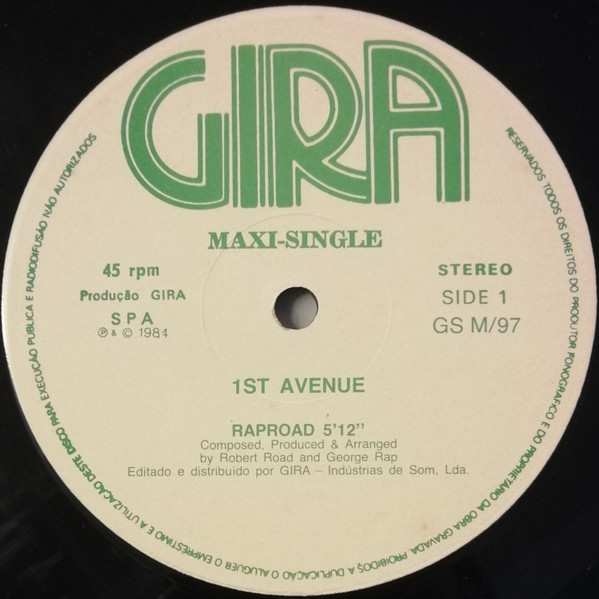 1st Avenue - Rap Road | EMI (GS M/97) - main