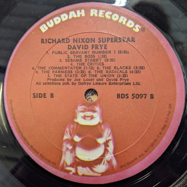 David Frye - Richard Nixon Superstar | Buddah Records (BDS 5097) - 4 David Frye - Richard Nixon Superstar | Buddah Records (BDS 5097) - 4