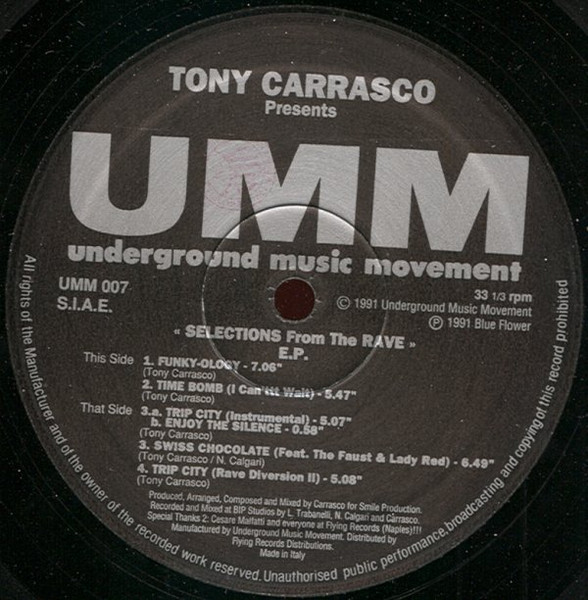 Tony Carrasco - Selections From The Rave E.P. | UMM (UMM 007) - main Tony Carrasco - Selections From The Rave E.P. | UMM (UMM 007) - main