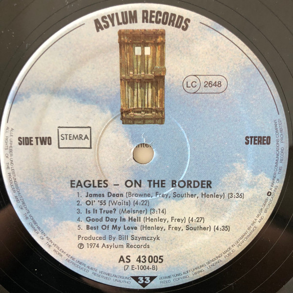 Eagles - On The Border | Asylum Records (AS 43005) - 4 Eagles - On The Border | Asylum Records (AS 43005) - 4