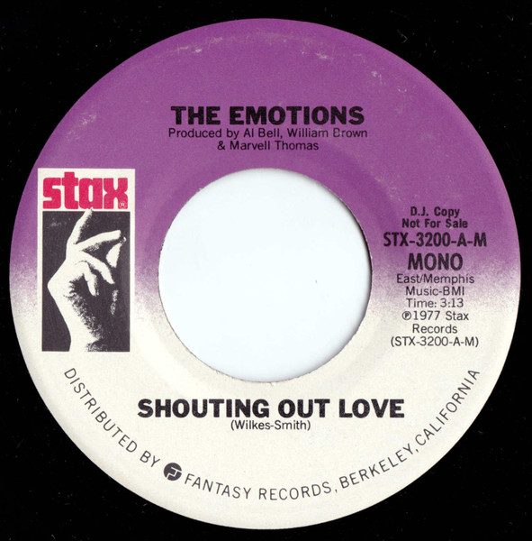 The Emotions - Shouting Out Love | Stax (STX-3200-A-M)