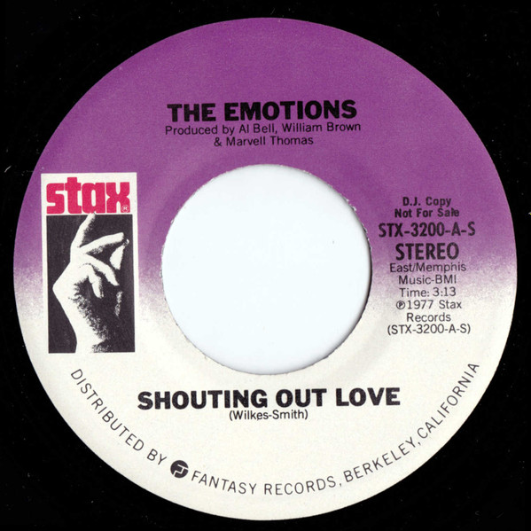 The Emotions - Shouting Out Love | Stax (STX-3200-A-M) - 2
