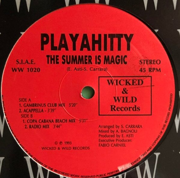 Playahitty - The Summer Is Magic | Wicked & Wild Records (WW 1020) - 3