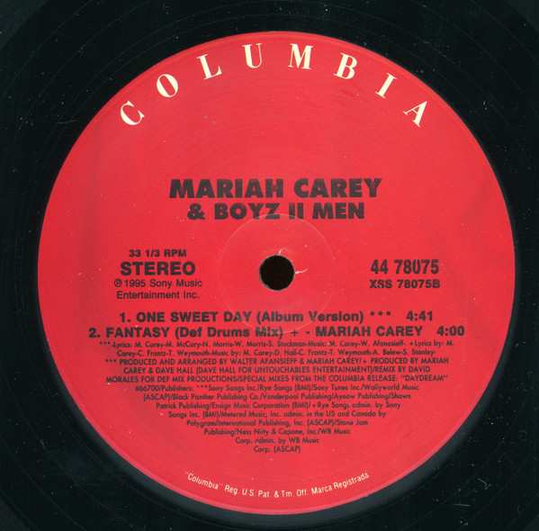 Mariah Carey & Boyz II Men - One Sweet Day | Columbia (44 78075) - 2