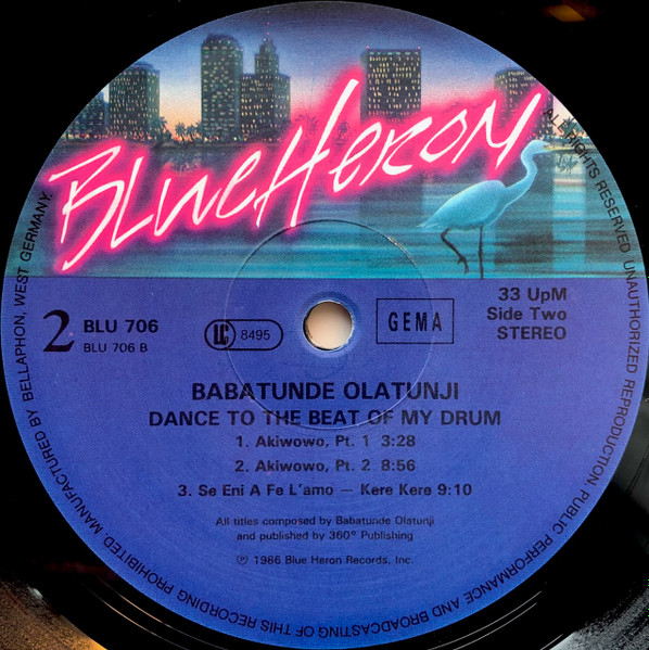 Babatunde Olatunji - Dance To The Beat Of My Drum | Blue Heron Records (BLU 706) - 4