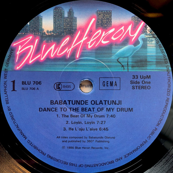 Babatunde Olatunji - Dance To The Beat Of My Drum | Blue Heron Records (BLU 706) - 3