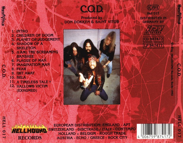 Saint Vitus - C.O.D. | Hellhound Records (HELL 017) - 2 Saint Vitus - C.O.D. | Hellhound Records (HELL 017) - 2