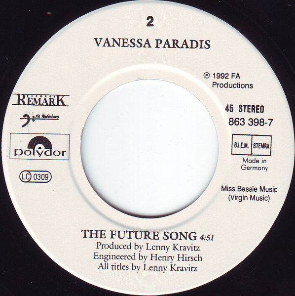 Vanessa Paradis - Be My Baby | Polydor (863 398-7) - 4