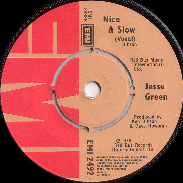 Jesse Green - Nice & Slow | EMI (EMI 2492) - 2