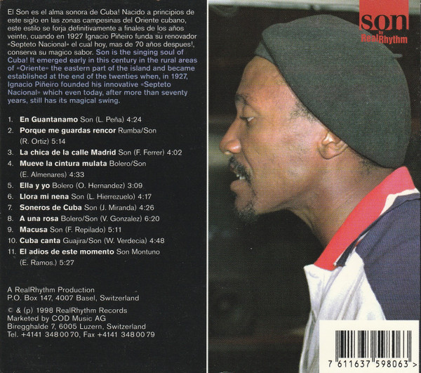 Septeto Nacional De Ignacio Piñeiro - Soneros De Cuba | RealRhythm Records (RR 59806) - 2 Septeto Nacional De Ignacio Piñeiro - Soneros De Cuba | RealRhythm Records (RR 59806) - 2