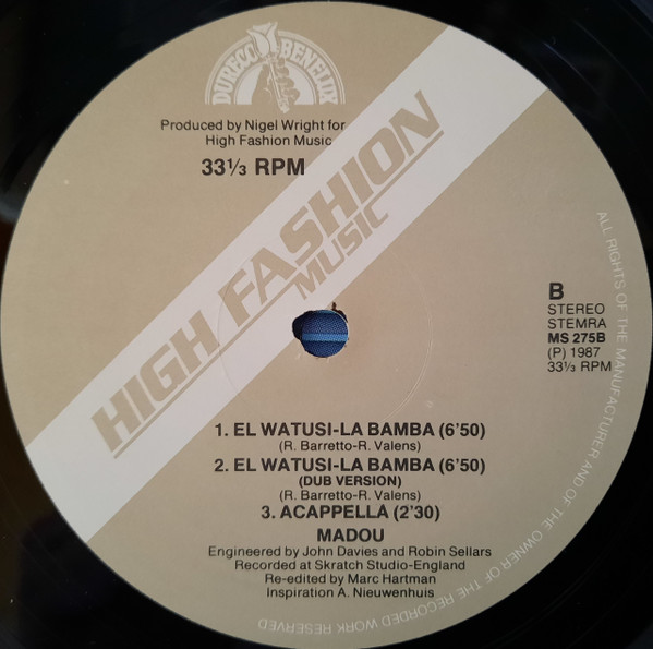 Madou - El Watusi-La Bamba | High Fashion Music (MS 275) - 3