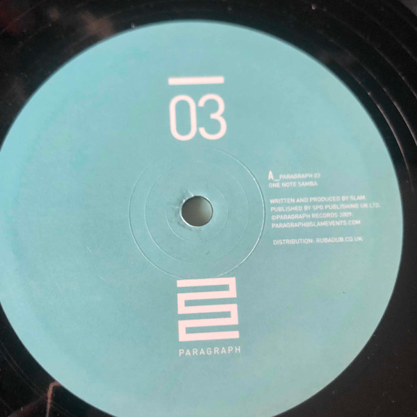 Slam - One Note Samba / Room Two | Paragraph (PARAGRAPH 03) - 3